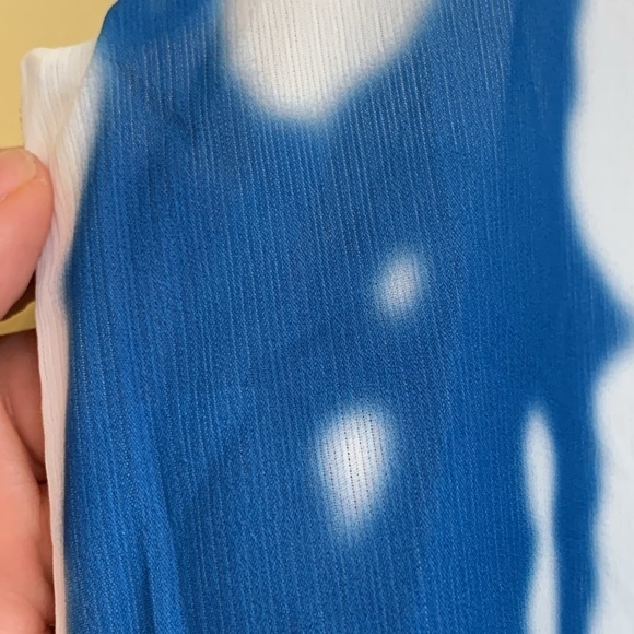 NIP Boho Tie Dye Print Cami V Neck Wide Leg Pocket Spaghetti Strap Jumpsuit S - Picture 8 of 13